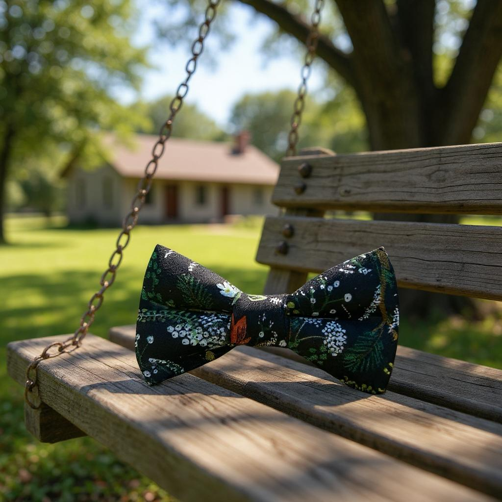 BlossomBark Dog Bow Tie-WhisperingGrove