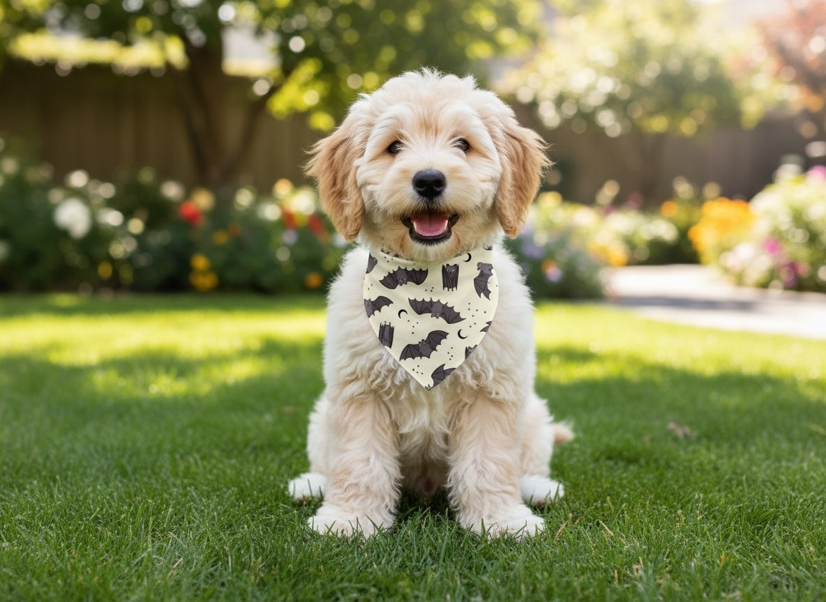 Moon Bats Halloween Dog Bandana