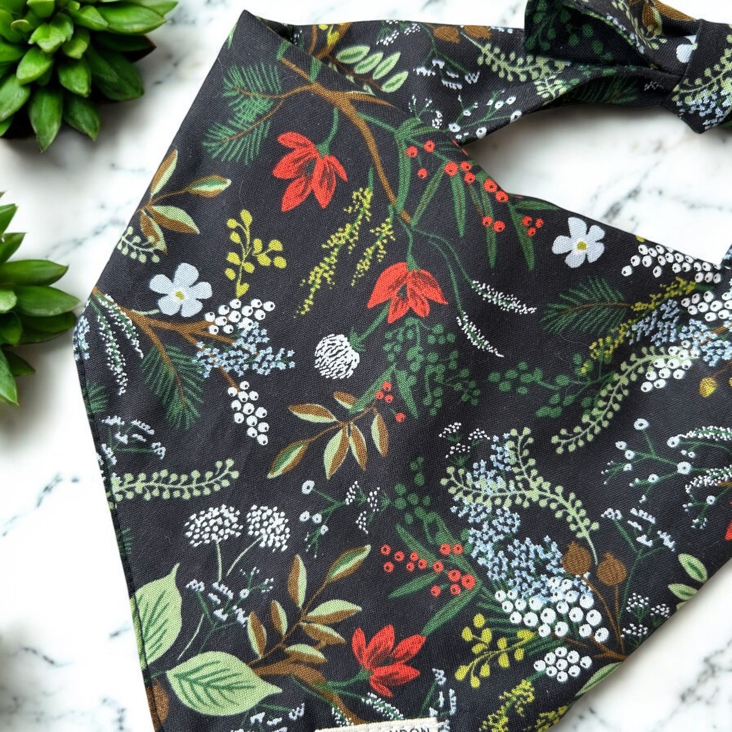 LolaKnot Tie-Back Dog Bandana-WhisperingGrove-Rifle Paper Co.