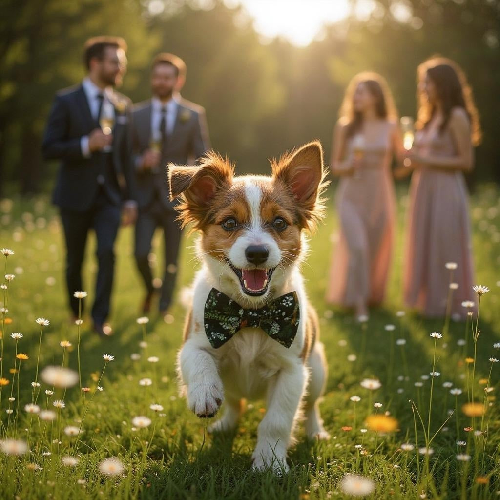 BlossomBark Dog Bow Tie-WhisperingGrove