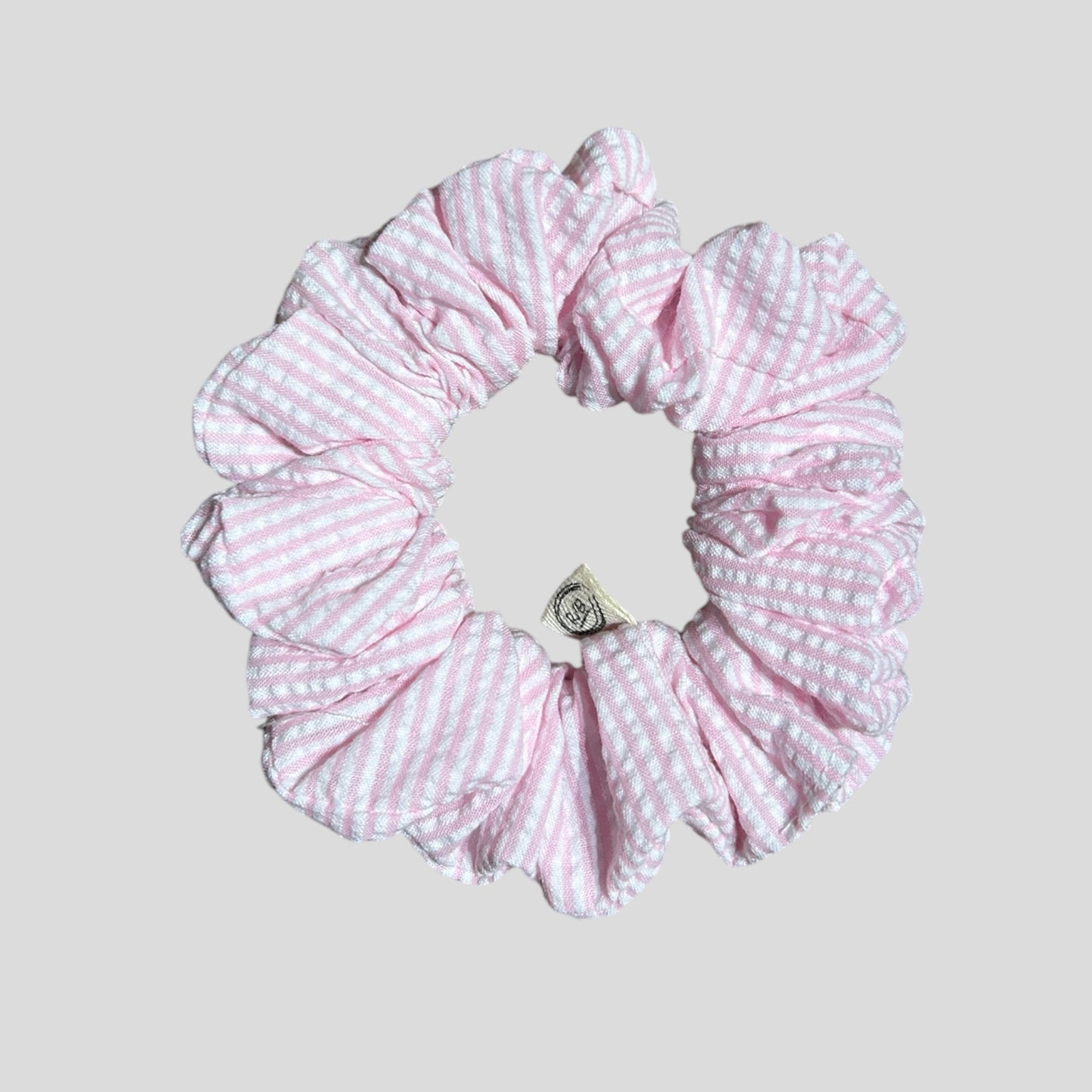 Élise Scrunchies Seasucker Gingham-Red (Set of 3)