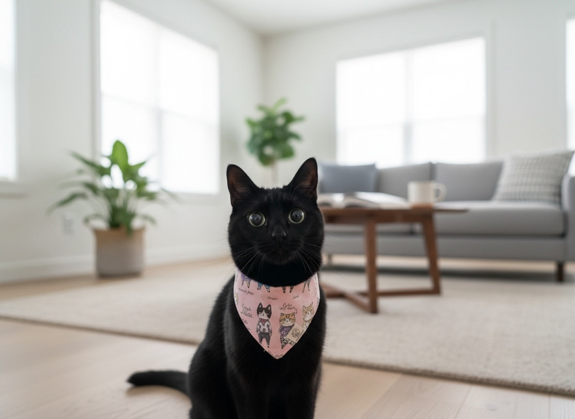 Dapper Cat Snap-On Bandana