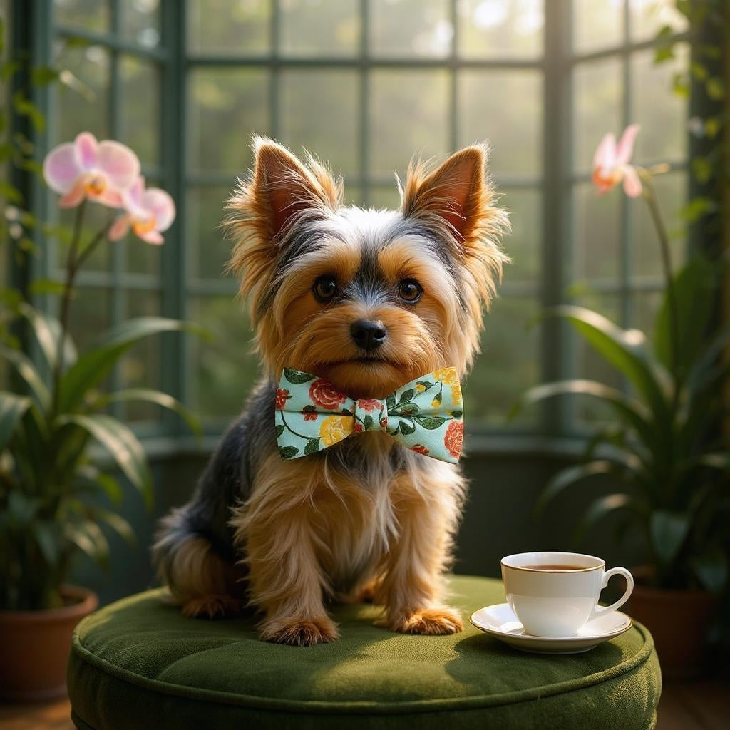 A stylish dog bow tie with a ripple pattern in deep maroon on a creamy white background. The bow tie features two elastic loops on the back for attaching to a collar, displayed against a plain light background bow tie on a dog.