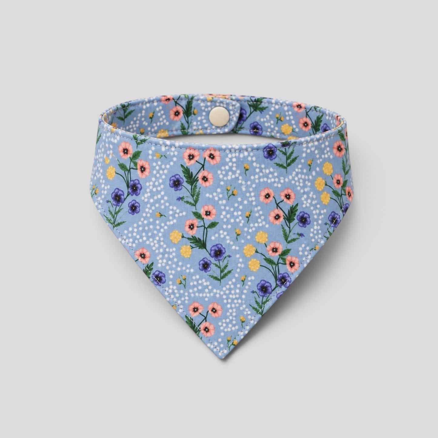 Blue Meadow Snap-Button Cat Bandana — Rifle Paper Co