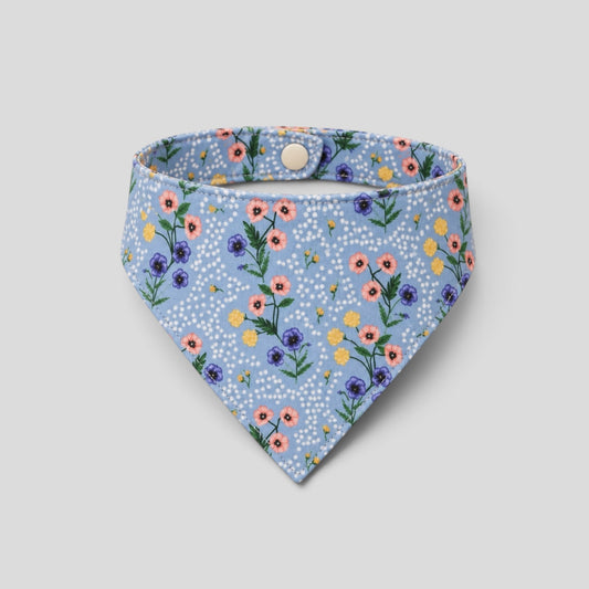 Blue Meadow Snap-Button Cat Bandana — Rifle Paper Co
