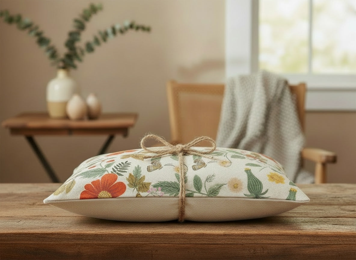 Butterfly Garden Decorative Pillow Cover - Rifle Paper Co.(Natural)