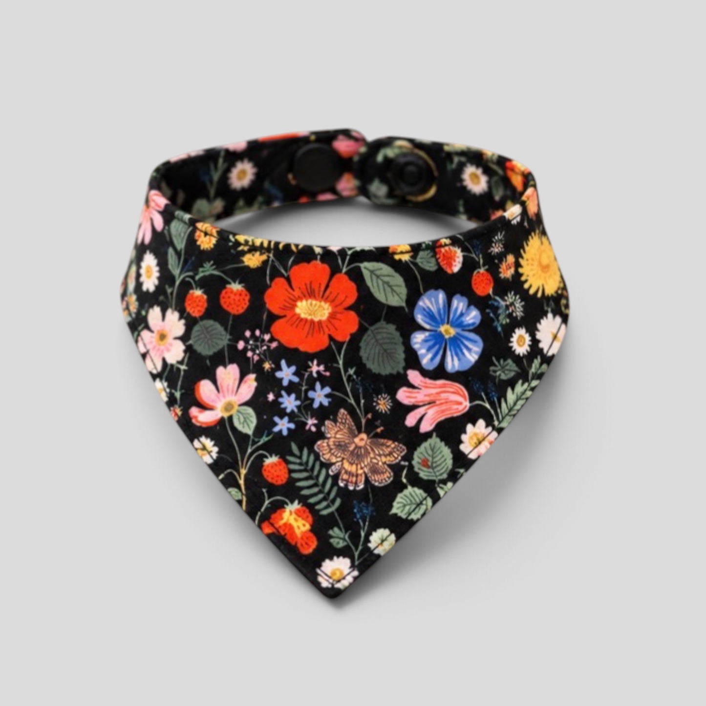 Butterfly Garden Snap-Button Cat Bandana - Rifle Paper Co.