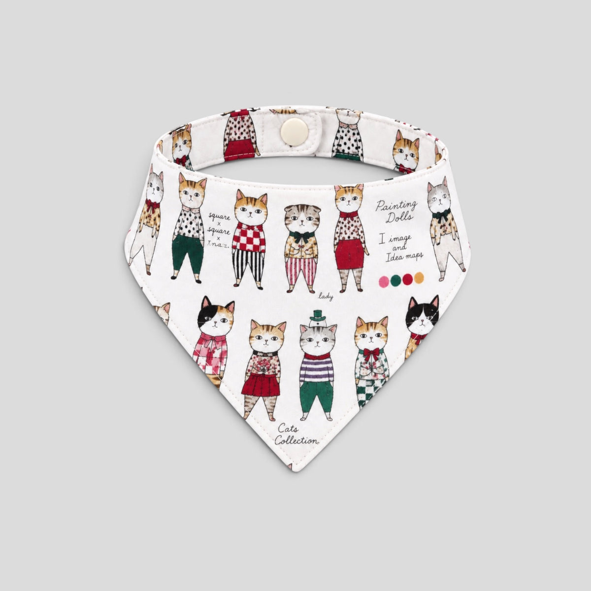 Dapper Cat Snap-On Bandana