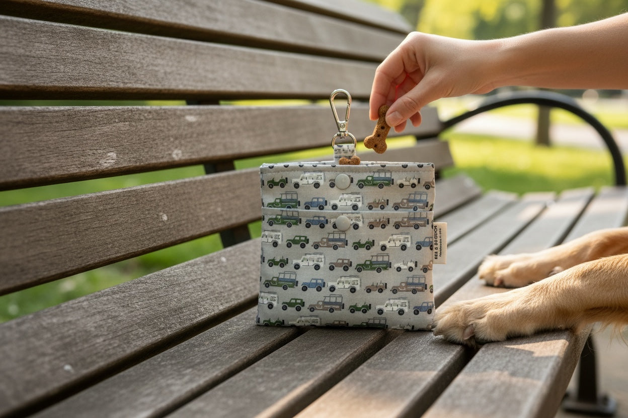 Safari Jeep Dog Treat Pouch