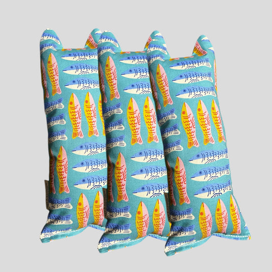 "fish catnip kicker toy Turquoise Alexia Abegg - Ruby Star Society - Moda Fabric print")