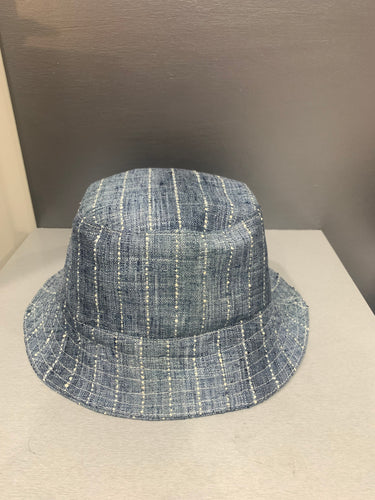 WALKING BUCKET HAT-INDIGO TEXTURED