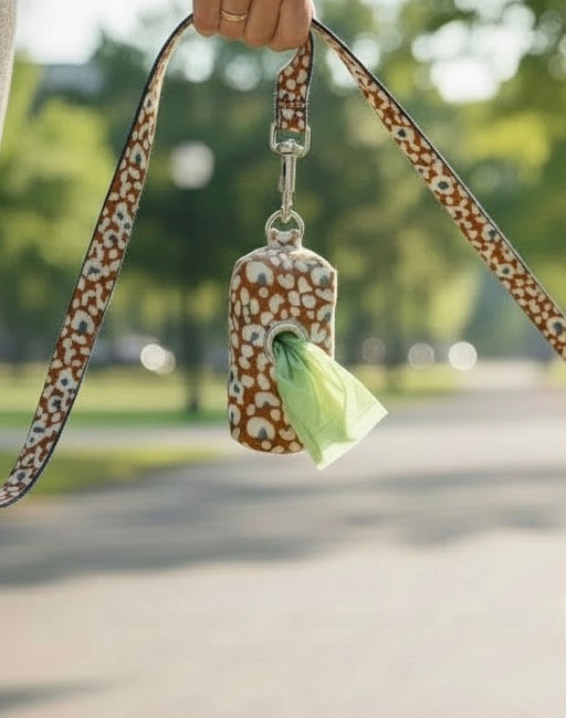 Safari Leopard Dog Poop Bag Holder