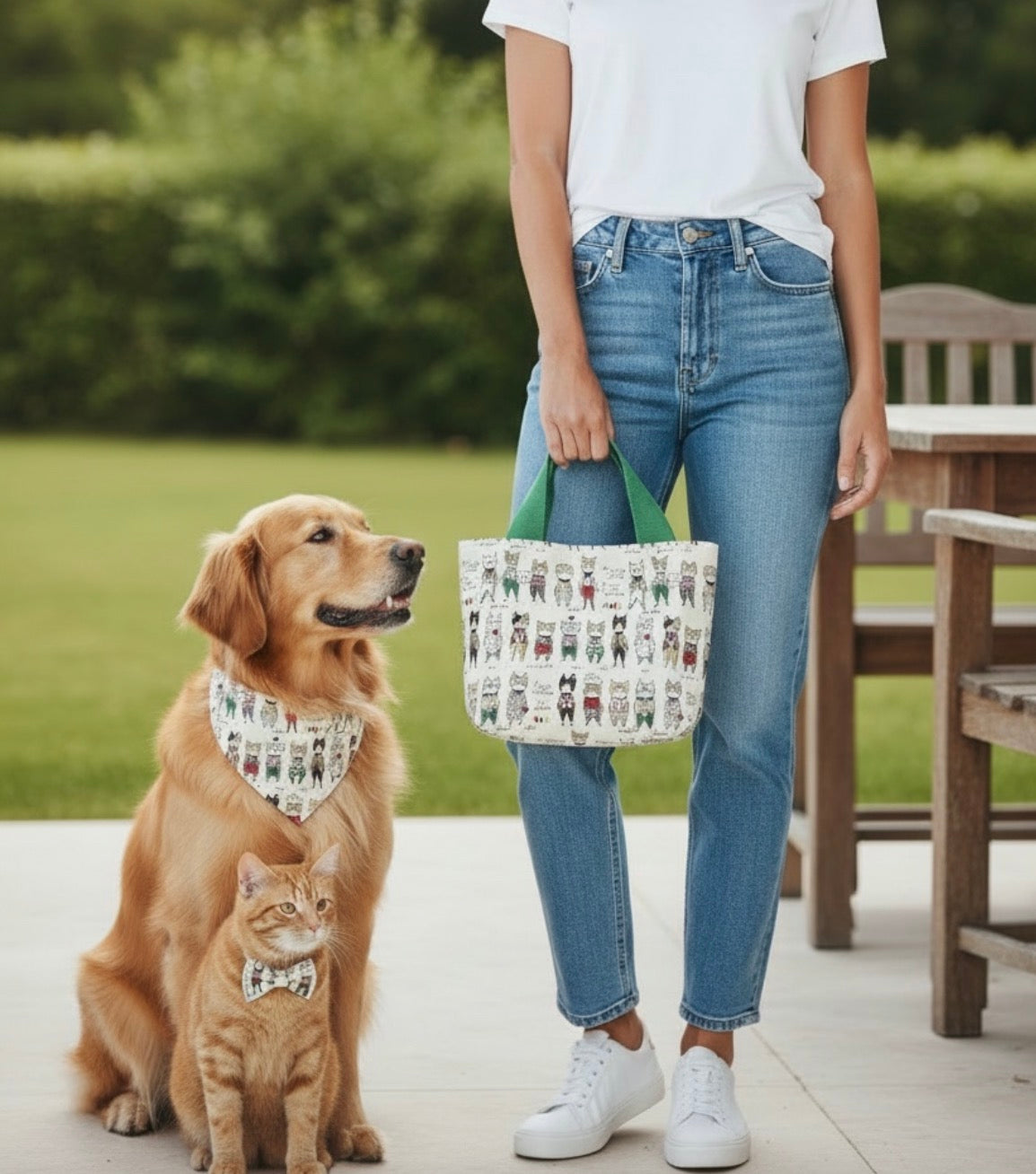 Dapper Cat Webbing Mini Tote Bag