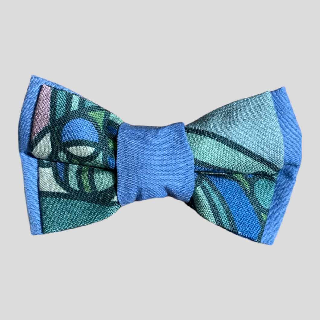 Frank Dog Bow Tie-Balloon & Blue