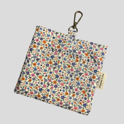 Evie Dog Treat Bag-Mini Florals & Natrual