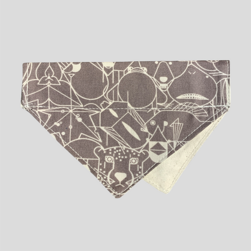 Cove Cat Bandana-Seafoam & Gray