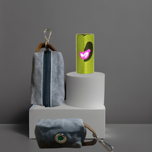 Load image into Gallery viewer, Colton Waxed Poop Bag Holder-Gray