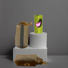 Load image into Gallery viewer, Colton Waxed Poop Bag Holder-Brown