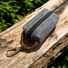 Load image into Gallery viewer, Colton Waxed Poop Bag Holder-Gray