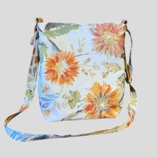 MICHELLE CROSSBODY BAG-FLORAL & IVORY