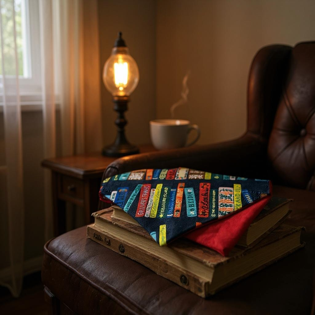 "Candypop Bandana with Curio | Book Club Metallic (Rifle Paper Co.) print")