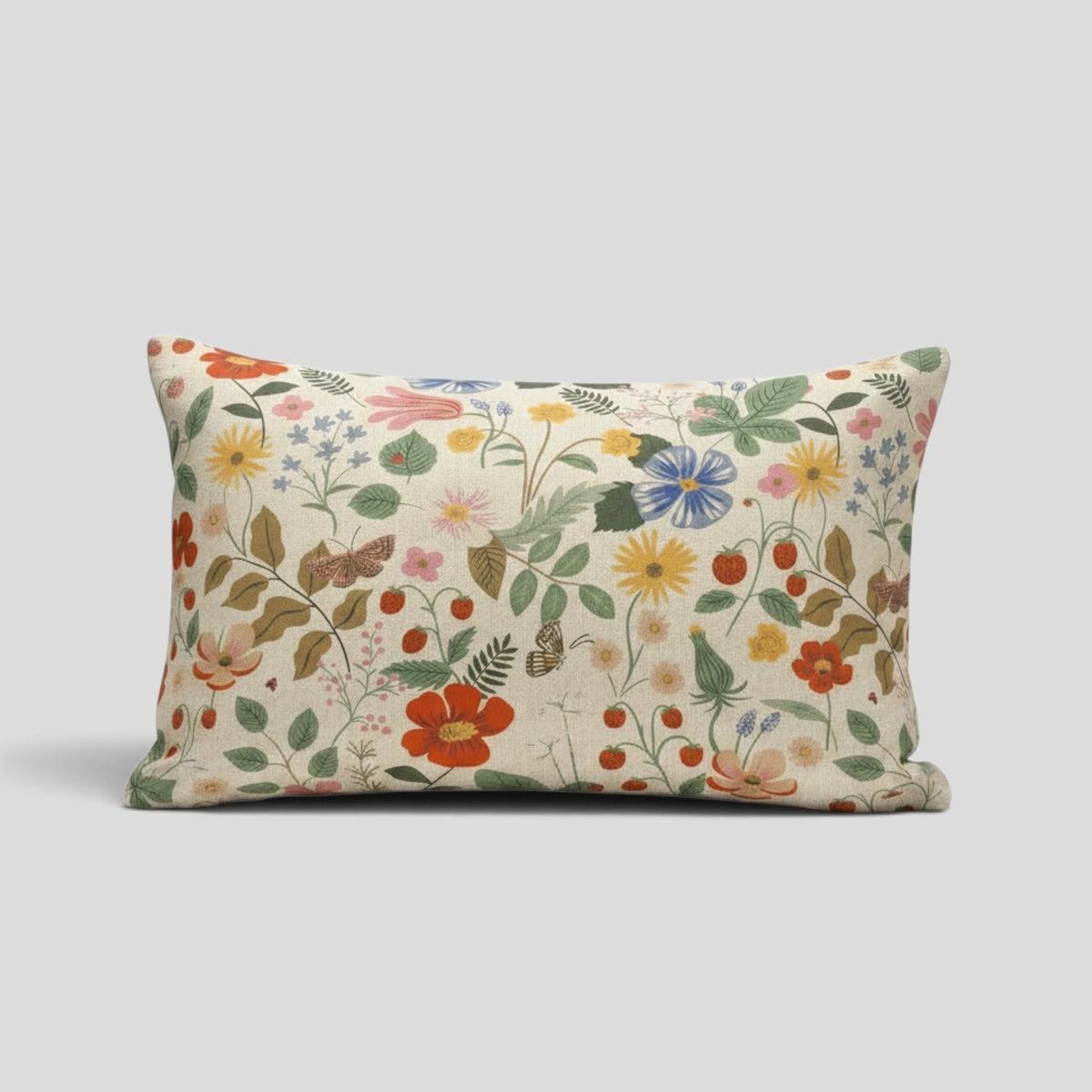 Butterfly Garden Natural Decorative Pillow Cover - Rifle Paper Co. (Natural)