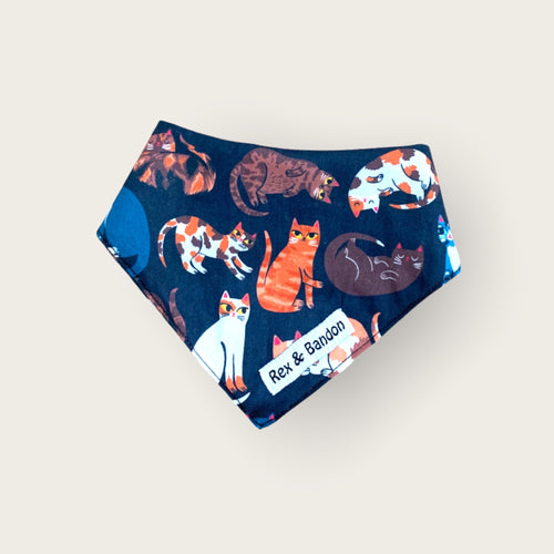 LAZY CAT BANDANA-BLACK