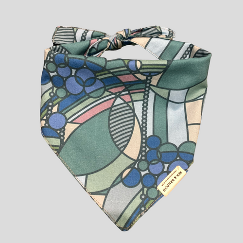 Frank Dog Bandana Tie Back - Balloons & Blue