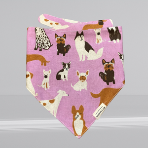 BAILEY DOG BANDANA-PURPLE DOGS