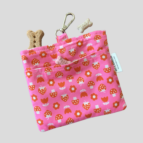 MINNIE DOG TREAT BAG -STRAWBERRY & MUSHROOM