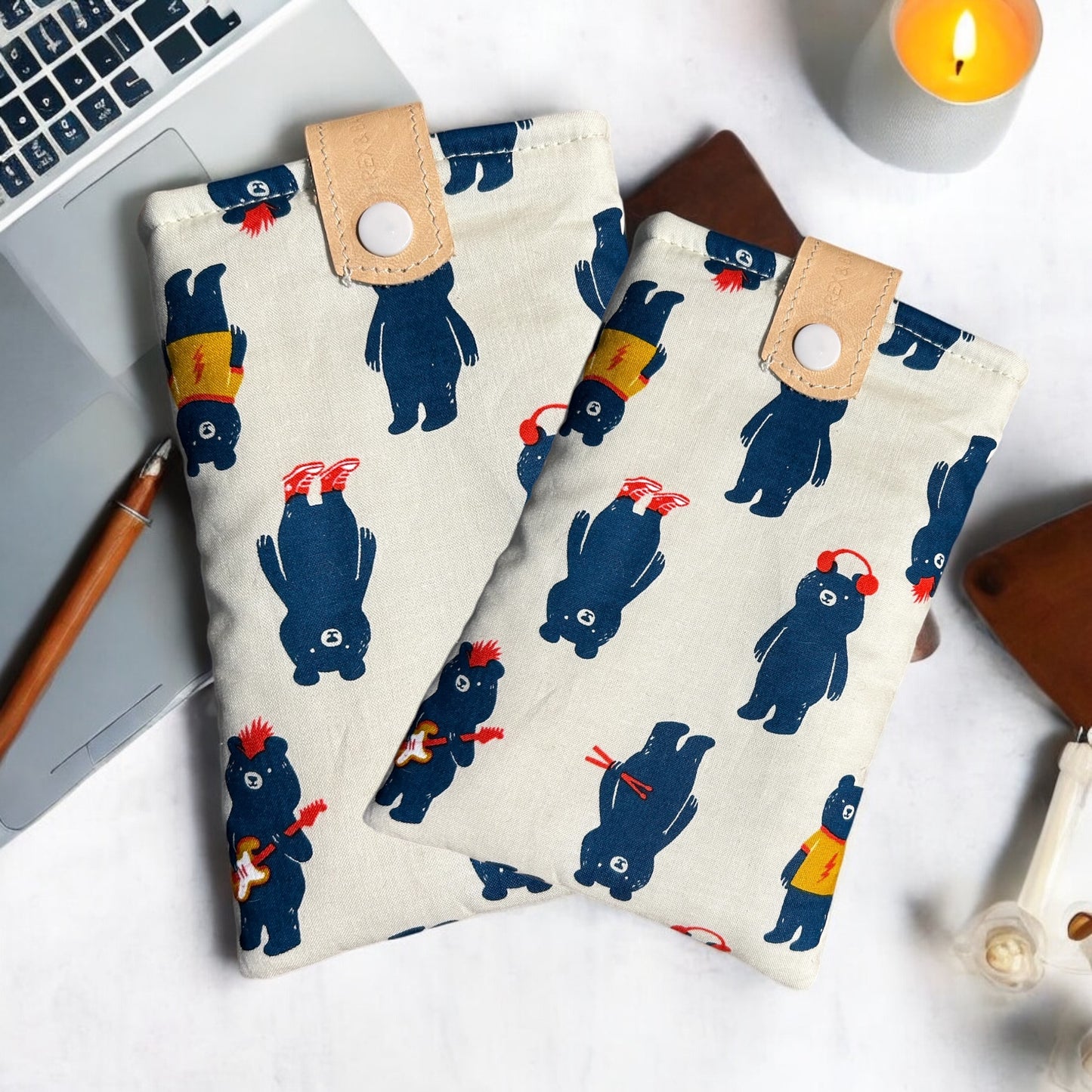 PadPrint Padded Phone Sleeve-Bear