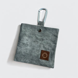 Wilson Waxed Canvas Dog Treat Bag-Gray