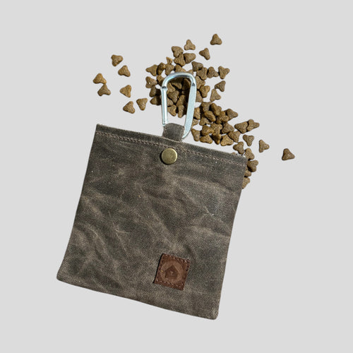 Wilson Waxed Canvas Dog Treat Bag - Brown