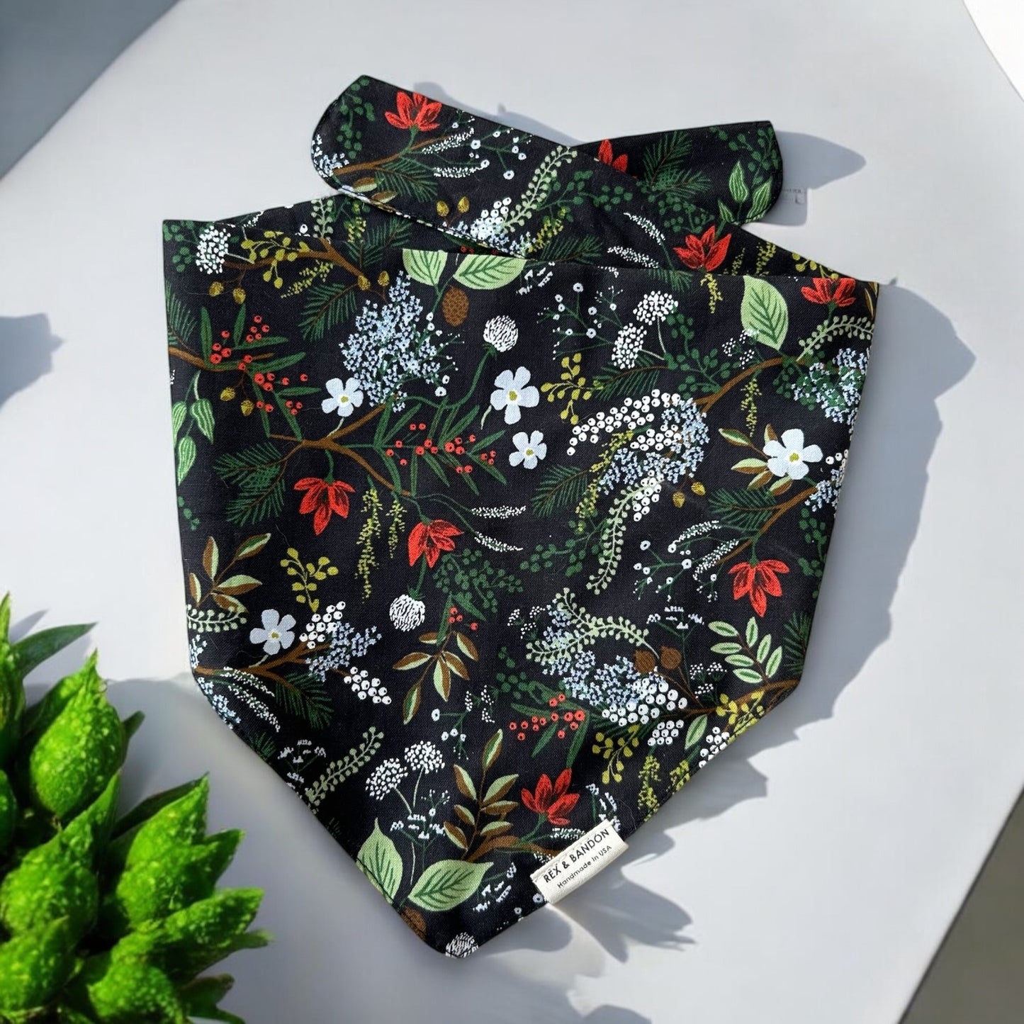 LolaKnot Tie-Back Dog Bandana-WhisperingGrove-Rifle Paper Co.