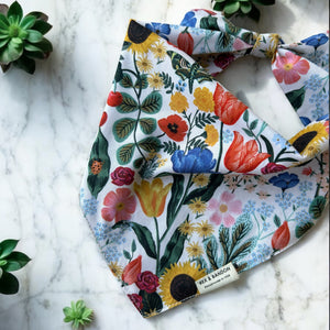 LolaKnot Tie-Back Dog Bandana-GardenWhimsey-Rifle Paper Co.