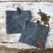 Load image into Gallery viewer, WaxPaw Waxed Dog Treat Bag-Gray