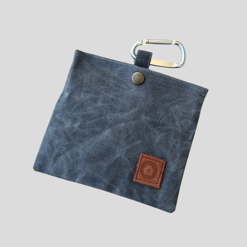 WaxPaw Waxed Dog Treat Bag-Gray
