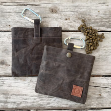 Load image into Gallery viewer, WaxPaw Waxed Canvas Dog Treat Bag-Brown