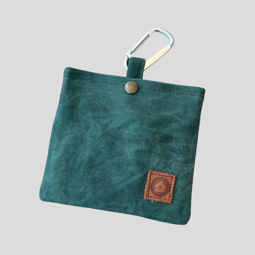 WaxPaw Waxed Dog Treat Bag-Hunter Green
