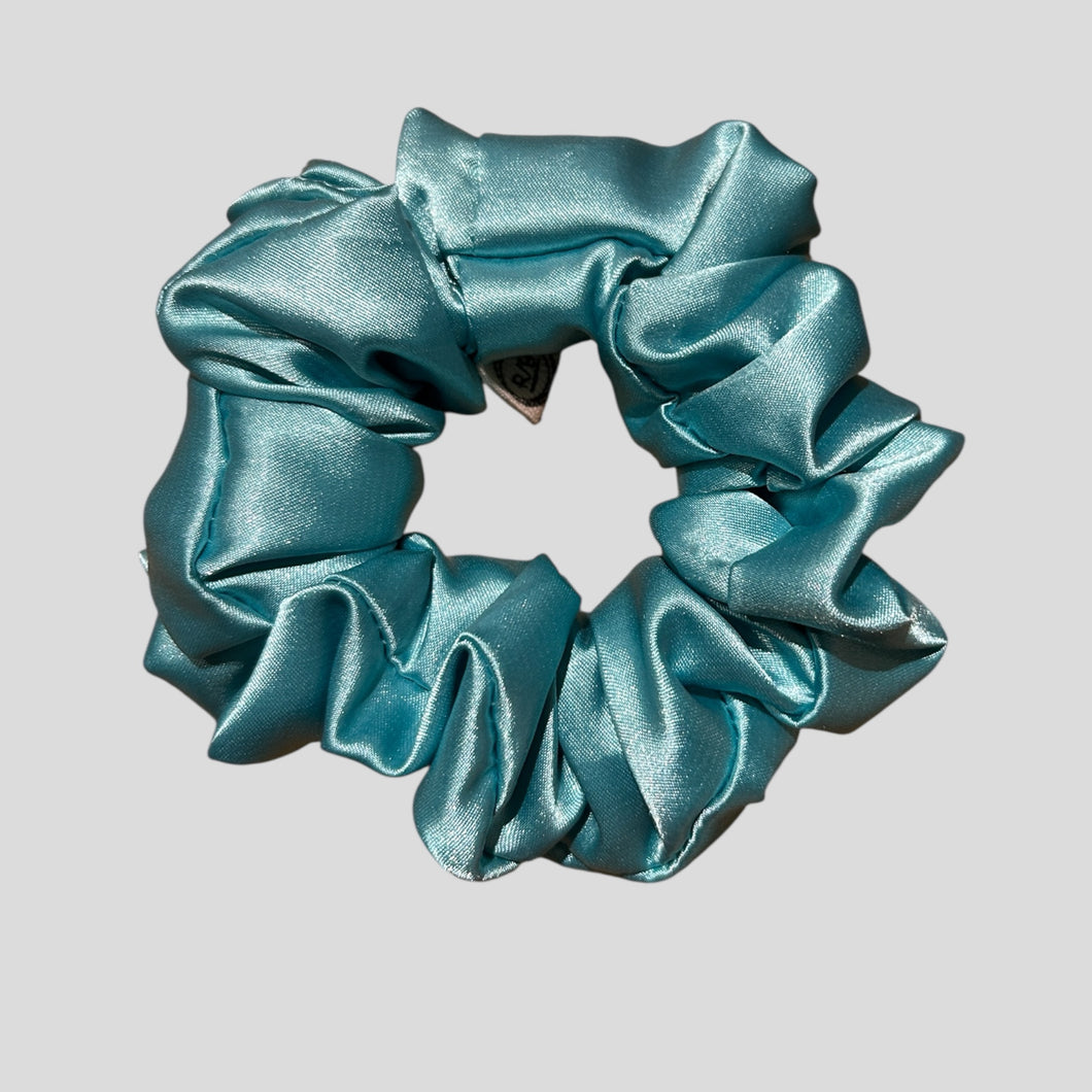 Chloé Satin Scrunchies-Mint Blue (Set of 3)