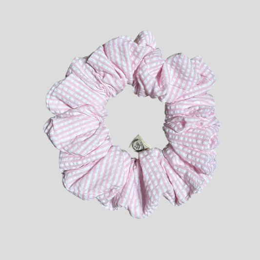 Élise Scrunchies Seasucker Gingham-Red (Set of 3)