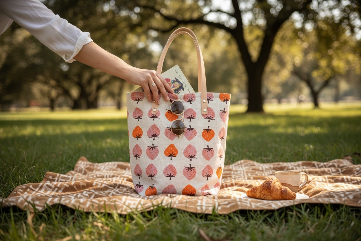 Berry Bucket Tote Bag