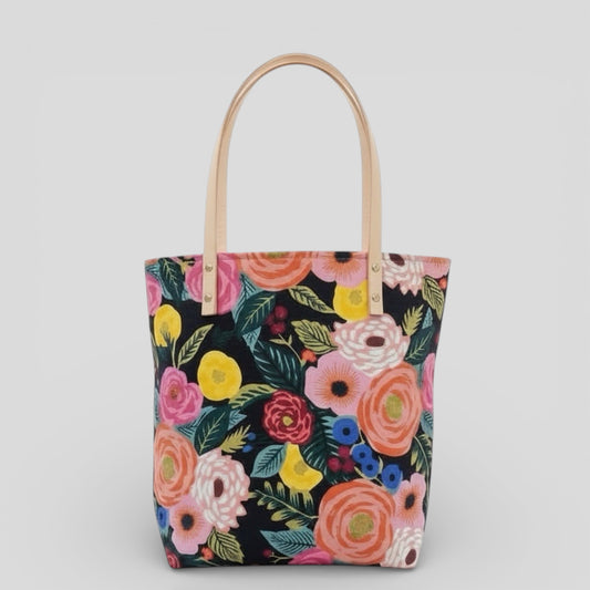 Rifle Paper Co. - Black Rose Bucket Tote Bag
