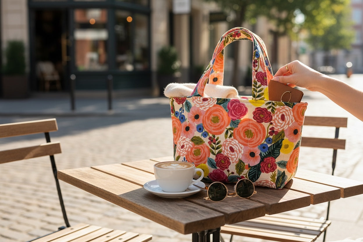 Quilted Everyday Tote Bag - Juliet Rose