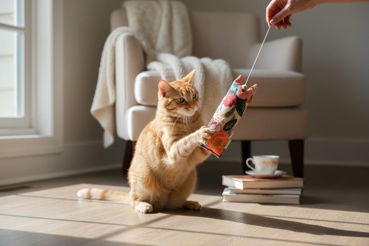 Jumbo Cat Kicker Toy with Perky Ears - Juliet Rose