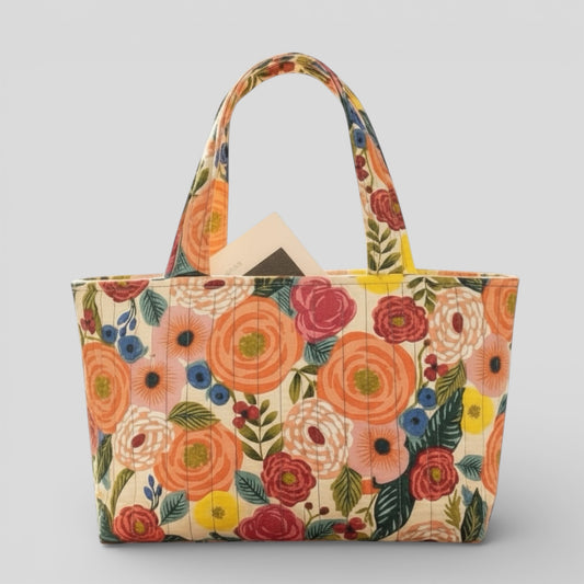 Quilted Everyday Tote Bag - Juliet Rose