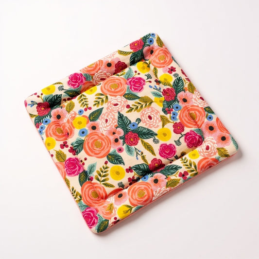 Rose Garden Catnip Mat - 20" Square - Rifle Paper Co. Floral