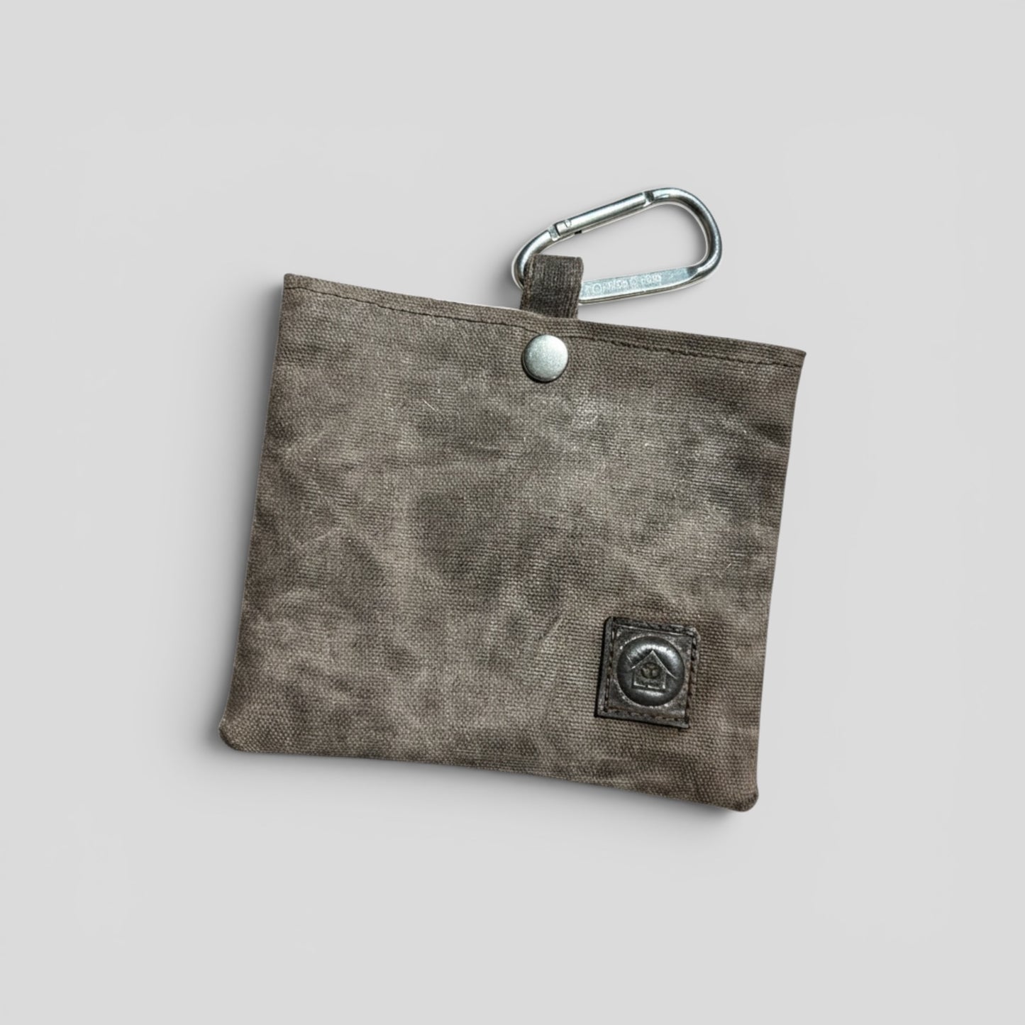 Waxed Canvas Dog Treat Pouch | Brown