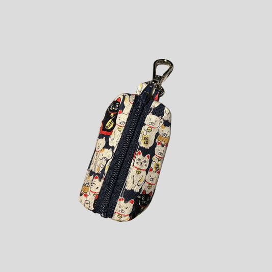 Lucky Cat Print Waste Bag Holder