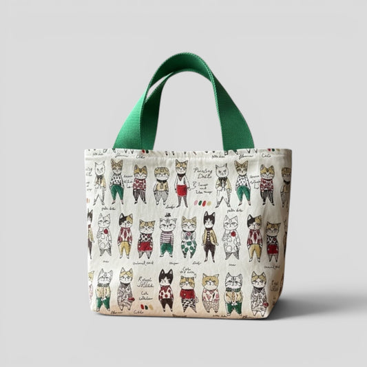 Dapper Cat Webbing Mini Tote Bag